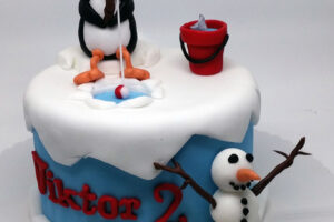 Dorty pro děti - dětské dorty - Pingu na rybách