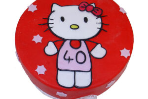 Dorty pro děti - dětské dorty - Hello Kitty se stuhou 2D