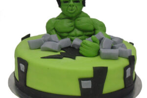 Dorty pro děti - dětské dorty - Hulk ve městě 3D