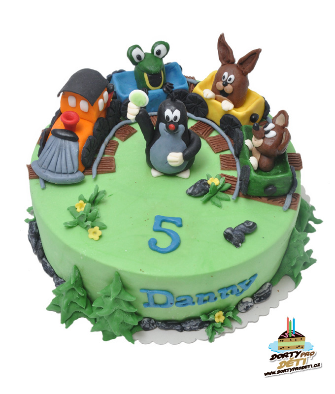 Dorty pro děti - dětské dorty - Krtek a kamarádi 3D