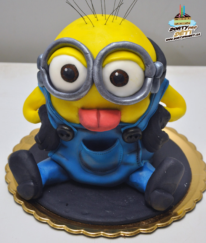 Dorty pro děti - dětské dorty - Sedící mimoň 3D