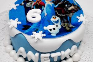 Dorty pro děti - Batulek - Anna a Elsa - Ledové království - jedlý papír